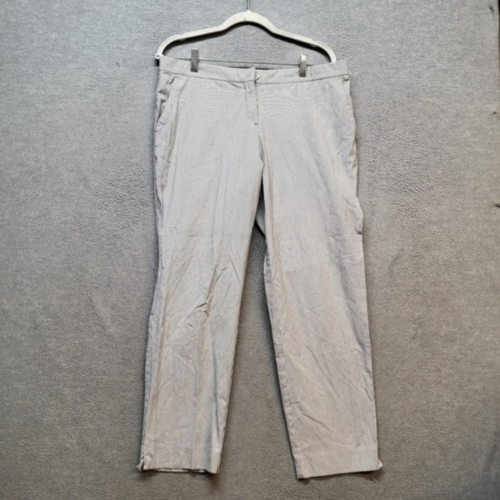 Etro Men Pants‎ 46 Gray Striped Dress Pants 28" Inseam Made In Italy